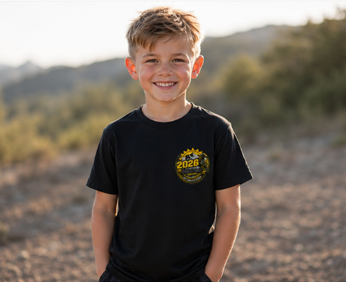 Childrens Dawn to Dusk 2026 25th ANNIVERSARY Tshirt