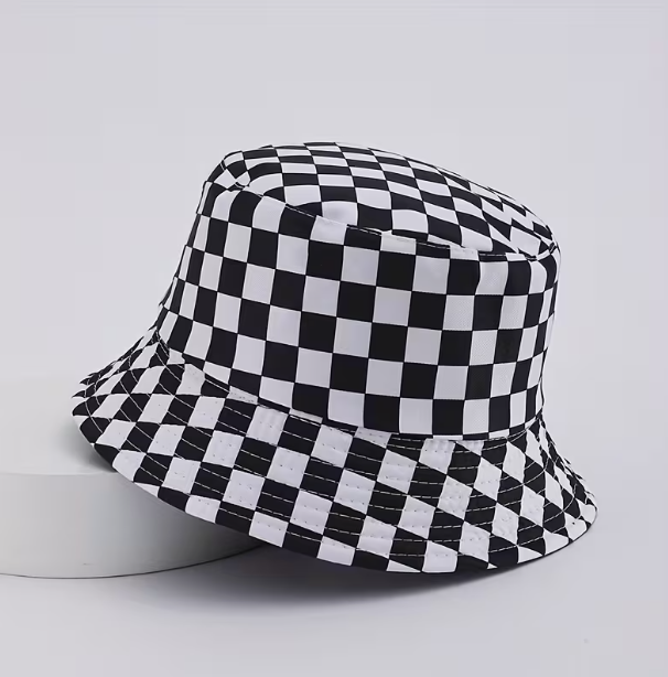 Checkered Bucket Hat, Adults