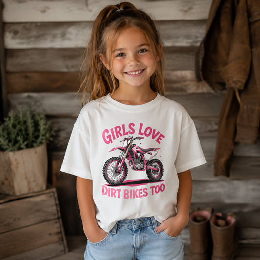Girls Love Dirt Bike Tshirt