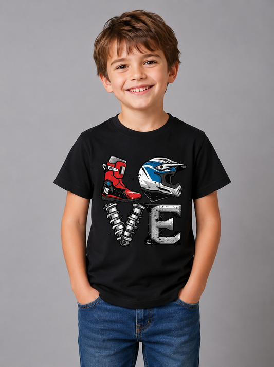 Childrens LOVE Tshirt, Black
