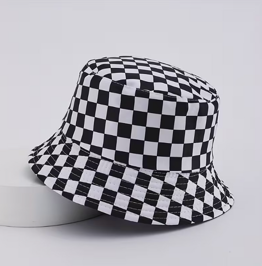 Checkered Bucket Hat, Adults