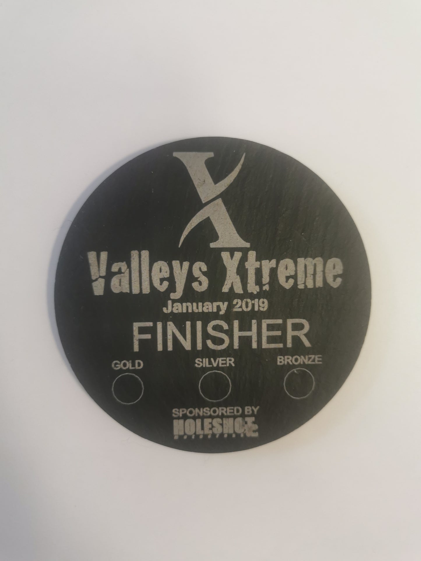 Valleys Xtreme 2019 Finishing Coaster
